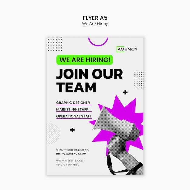 We are hiring announcement template