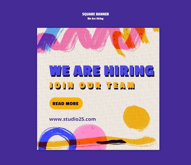 We are hiring announcement template