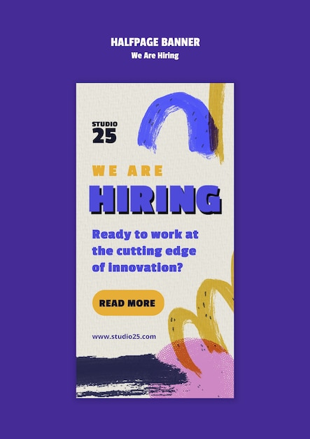 We are hiring announcement template