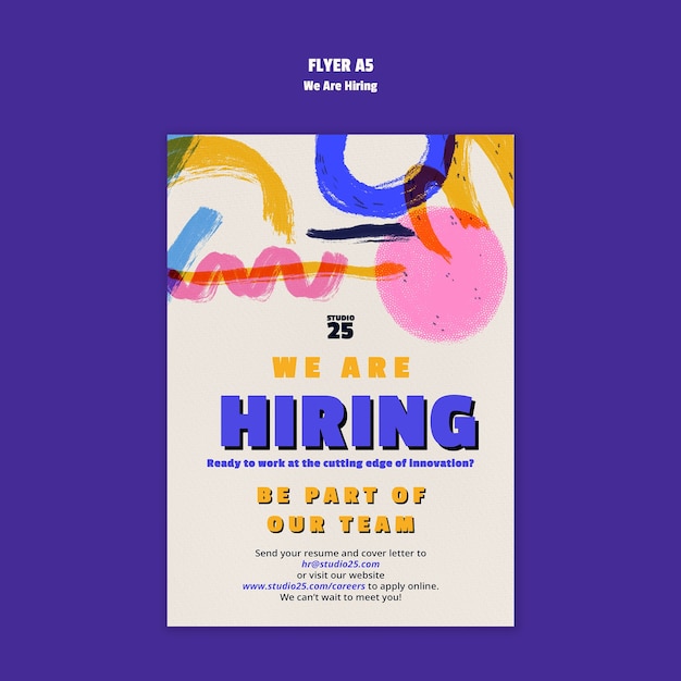 PSD we are hiring announcement template