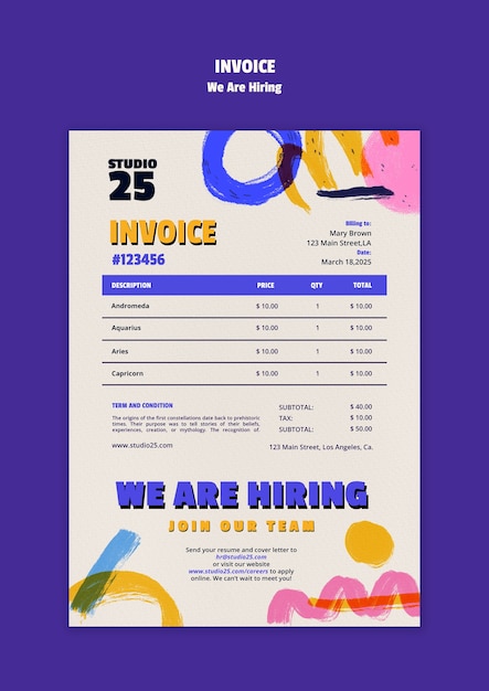 We are hiring announcement template