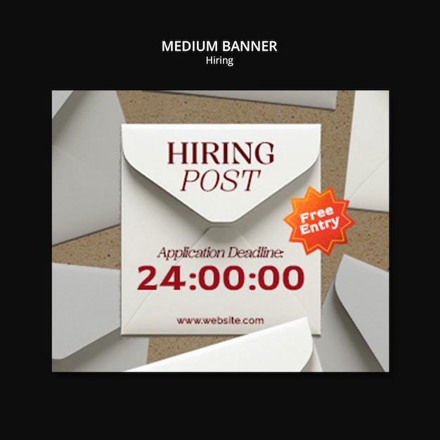 We are hiring announcement template