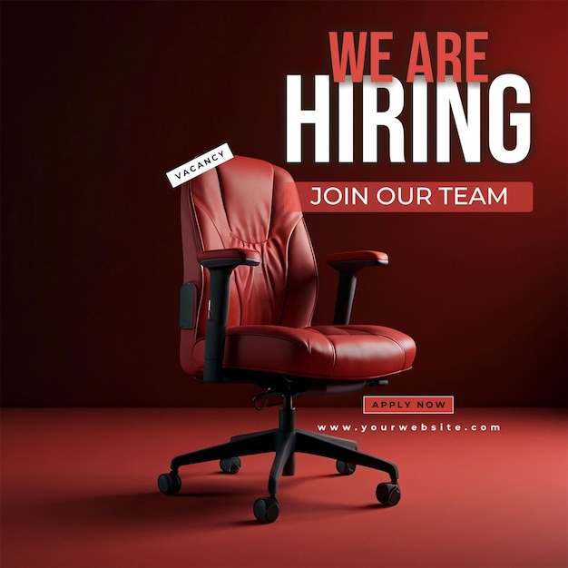 We are hiring job recruitment template design