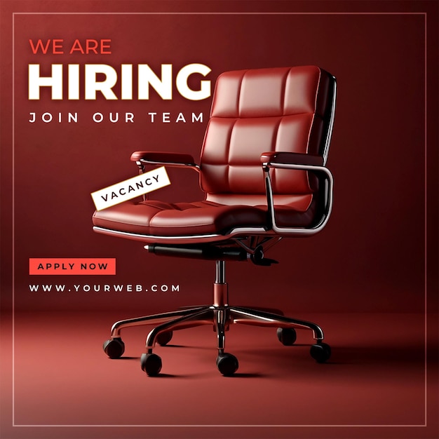 PSD we are hiring job recruitment template design