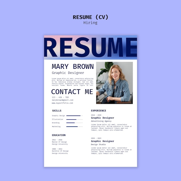 We are hiring resume template