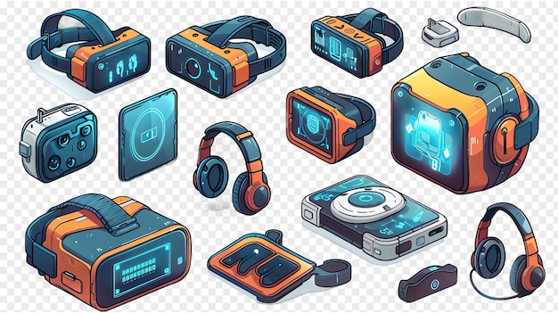 PSD wearable tech illustration isolated on transparent background