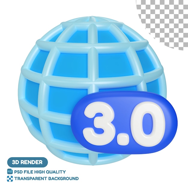 Web 30 3D Illustration Icon