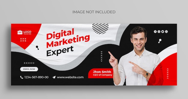 Web banner design for online live webinar business conference Facebook and other social media covers