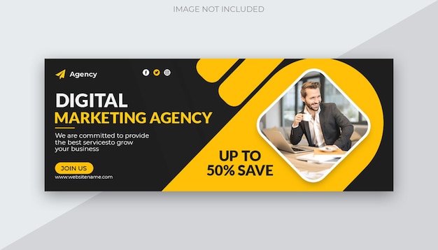 PSD a web banner for a digital marketing agency