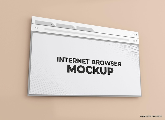 Web browser mockup  