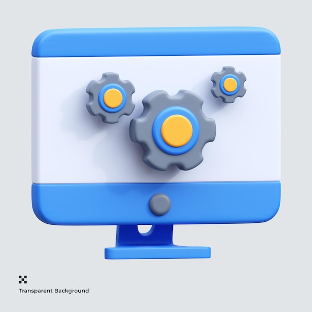 web maintenance 3d icon