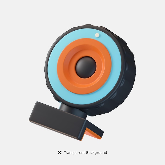 Webcam 3d icon illustration