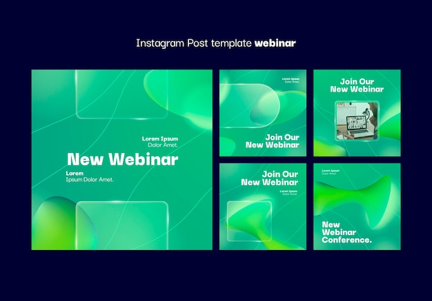 Webinar template design