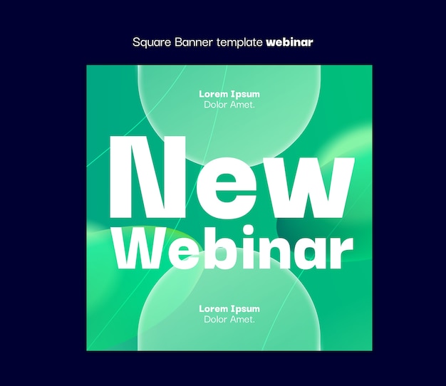 Webinar template design