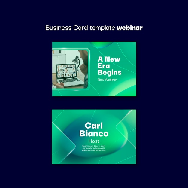 Webinar template design