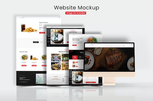 Website Mockup Template Design