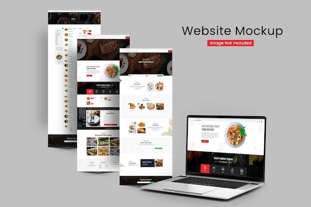 Website Mockup Template Design