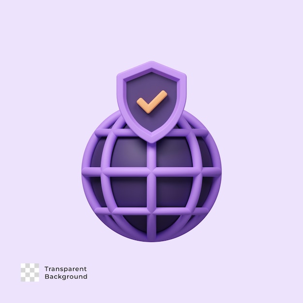 Website Protection 3D Icon