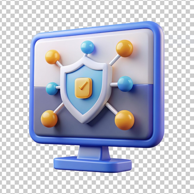 website security 3d icon