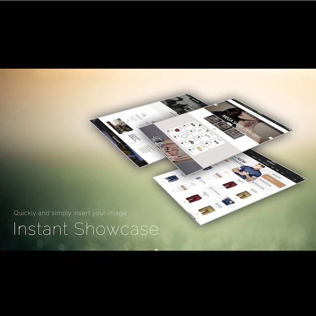 Website template showcase