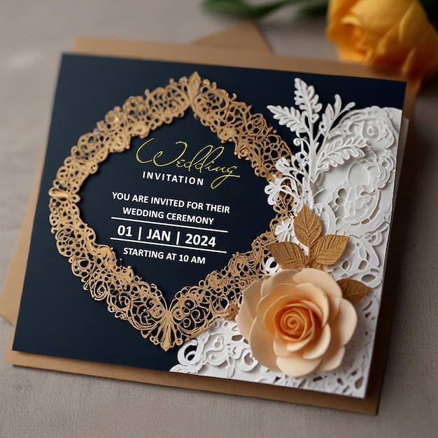 PSD wedding card