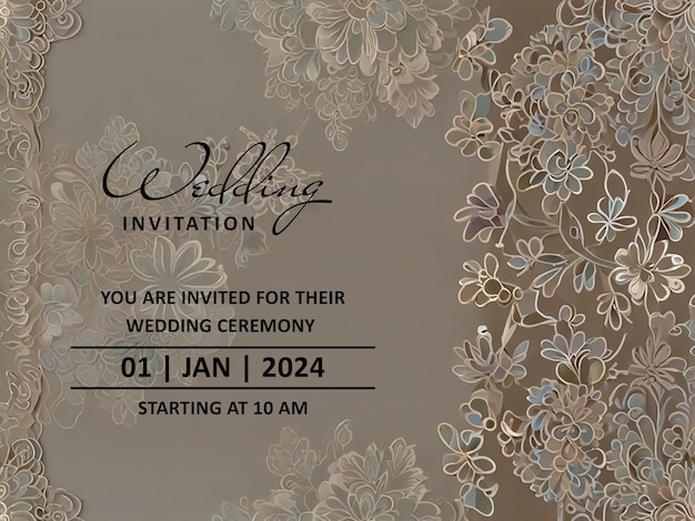 PSD wedding card