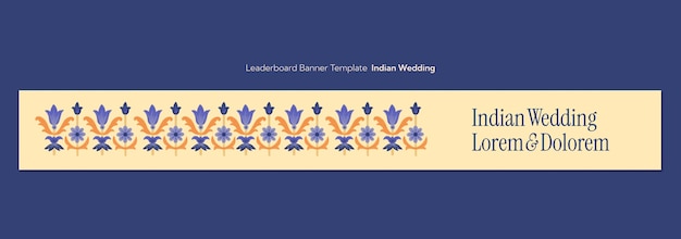 Wedding celebration banner template