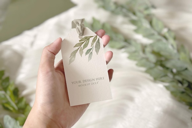 Wedding Favor Tag Mockup