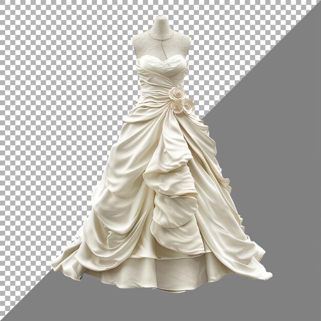 wedding gown no background