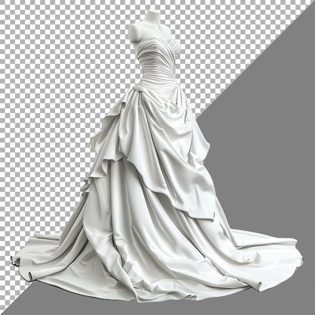 wedding gown no background