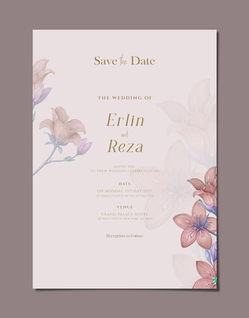 wedding invitation card template