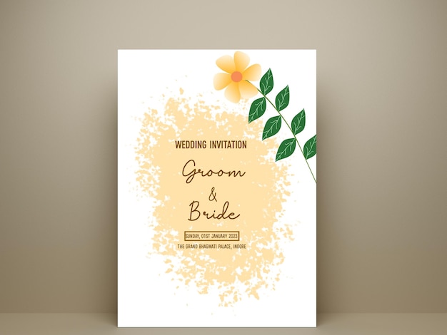 Wedding invitation card