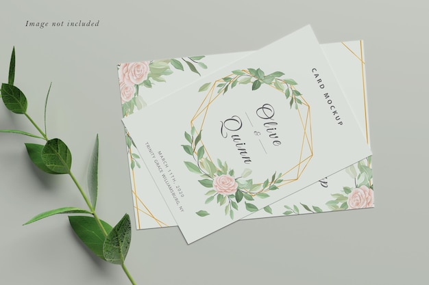 Wedding invitation mockup