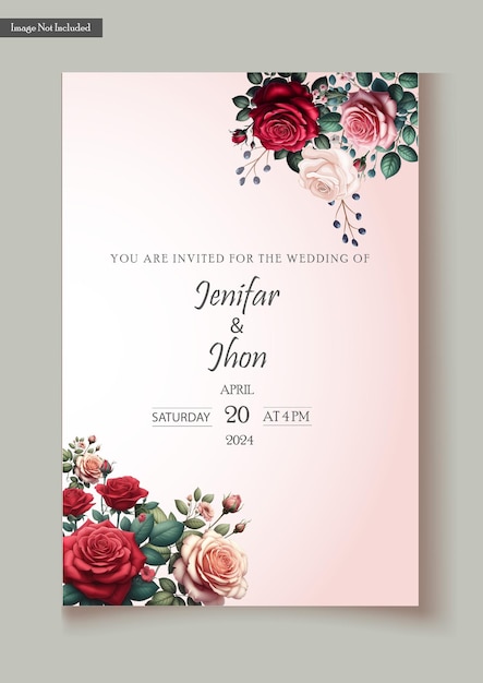 a wedding invitation for a romantic wedding with flowers and the words romantic and romantic