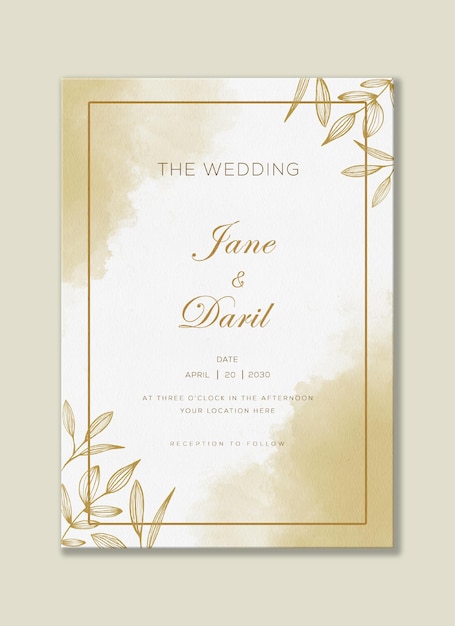 wedding invitation template