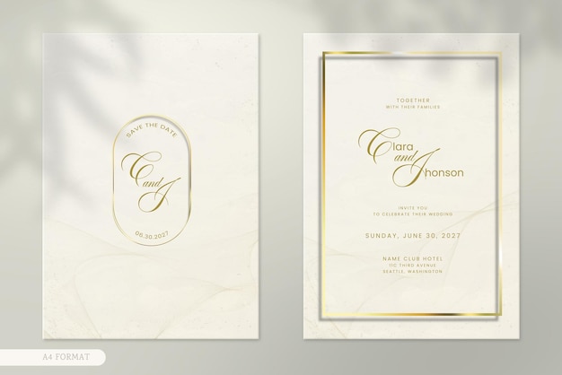 Wedding invitation template