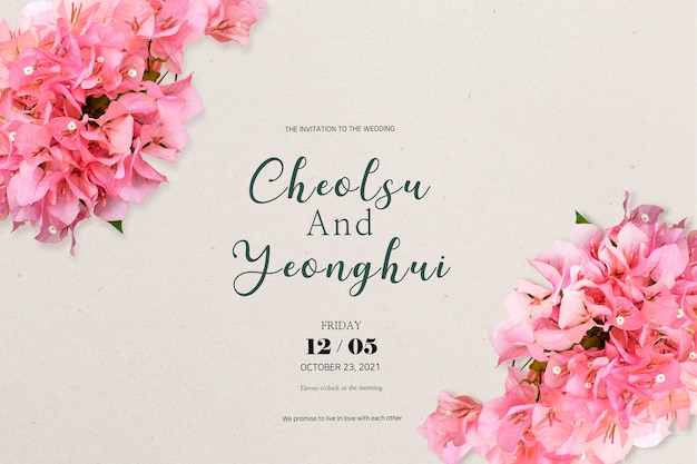 Wedding invitation