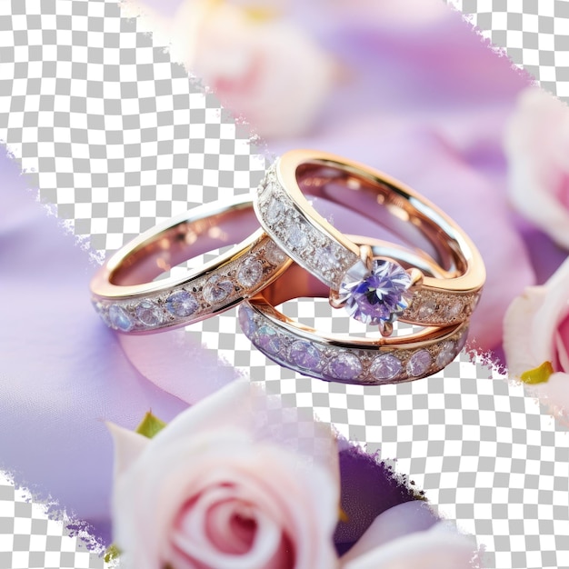 wedding ring for love and commitment transparent background