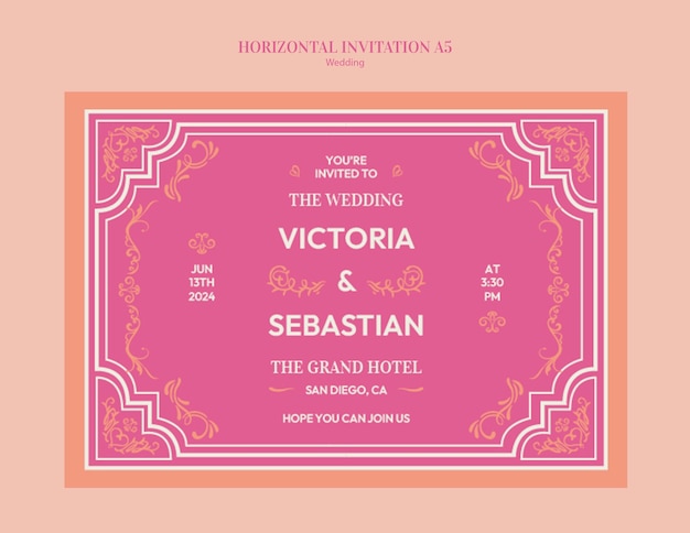 PSD wedding teamplte design