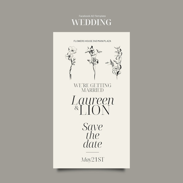 Wedding template design