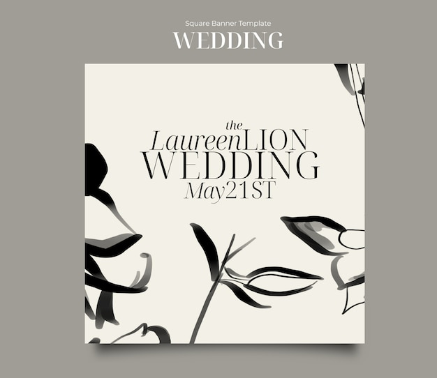 Wedding template design