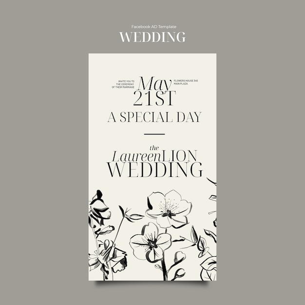 Wedding template design