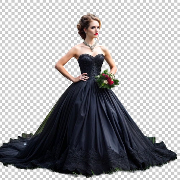 Wedding woman dress black