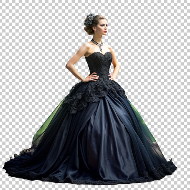 Wedding woman dress black