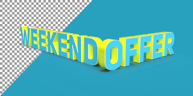 Weekend offer 3d rendering cashback offer label sale discount stickers 3d design