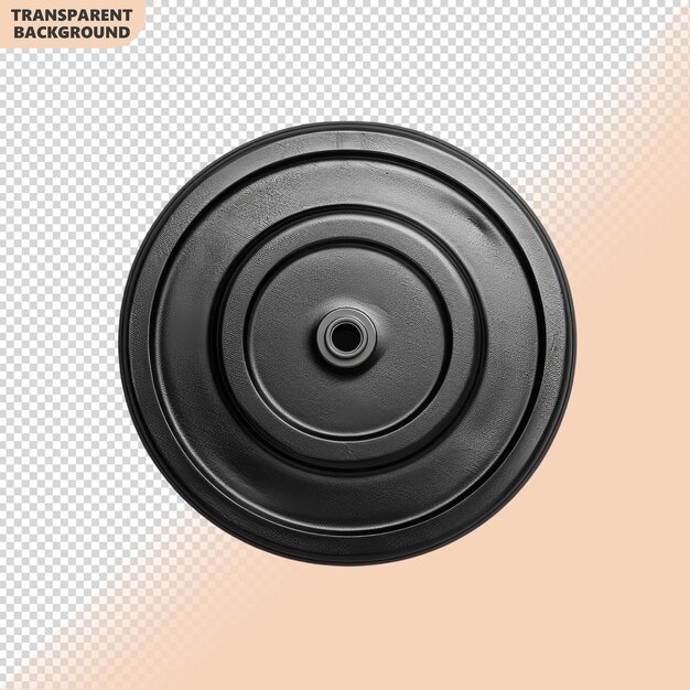 Weight plates isolated on transparent background