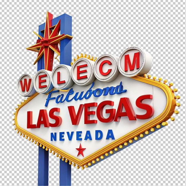 PSD welcome to fabulous las vegas sign