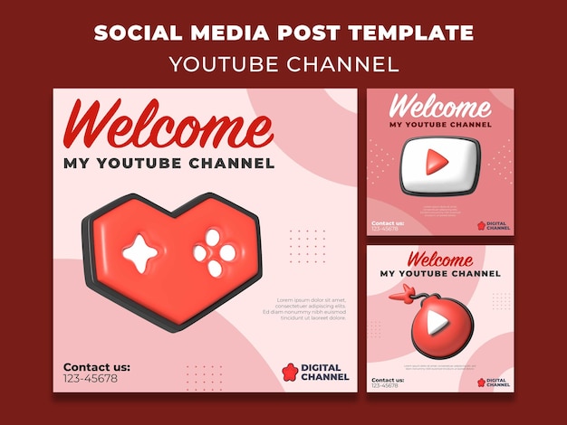 Welcome youtube channel Instagram posts collection