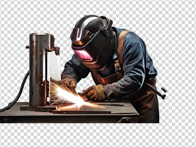 PSD welder metal work png transparent