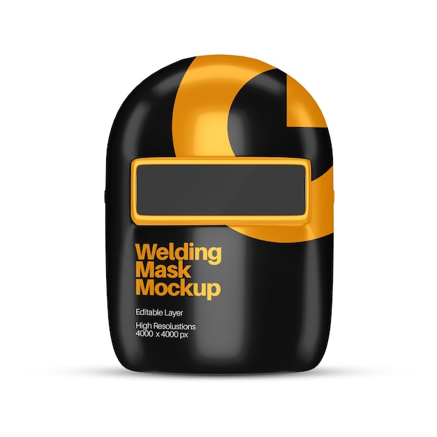 Welding helmet mockup